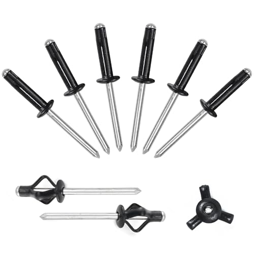 Soft Top Roof - Loose Exterior Fabric On Rear Window - 2021-2022 Ford Bronco 2 ALLCLEAN 3/16' x 3/4' Tri-Fold Rivets Assortment - 60Pcs,Black Tri-fold Exploding Pop Rivets Solid Aluminum Tri Grip Rivets Bulb Style Rivets for Kayak Marine Boat