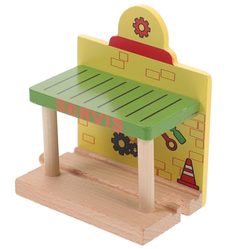 Toddmomy Holzeisenbahn Zubehör Eisenbahn Bastelmodell aus Holz...