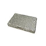 Nocwpsi 1Pc Fashion Card Wallet Crystal and Aluminum Card Case Bling Bling Business Card Holder
