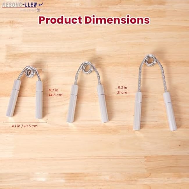 Hand Gripper Strengthener, 40¨C160 lbs Adjustable Resistance, All-Metal Grip Trainer with Carbon Steel Spring and Aluminum Handles