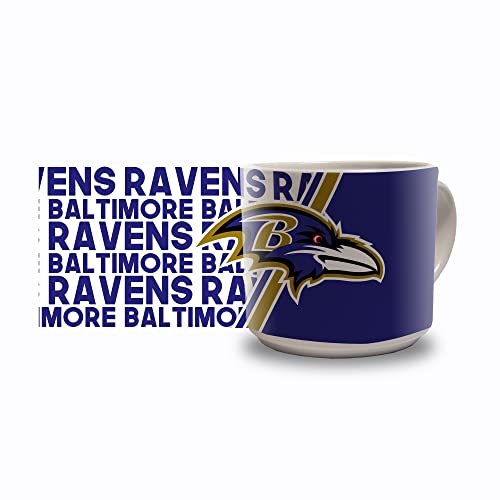 Rico NFL Baltimore Ravens 14 oz Metro Ceramic Mug