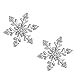 Produktbild Rcsinway Weihnachtsdekoration Europa und Amerika Weihnachtsschneeflo Ohrringe Arbeiten vorzügliche Kristall-Diamant-925 silbernen Nadel Ohrringe Weihnachtstag Ohrstecker IN-Art Schmuck