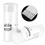 Dming 200 Pieces Disposable Micro Brush Applicator Microswabs for Eyelash Extension Removing Tools,...