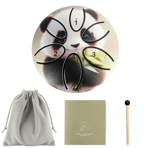 LOQIPENG Garden Rain Drum for Outside Musical Instrument,3 Inches 6 Notes Snare Drum, Animal Theme...