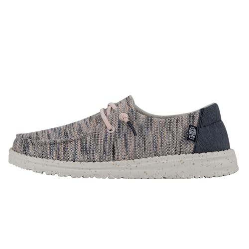 Image of HEYDUDE Women's Wendy Chambray | Women's Shoes | Women's Lace Up Loafers | Comfortable & Light-Weight