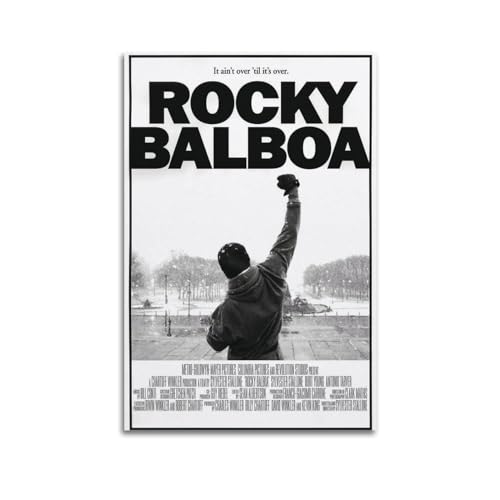 SYLUOQP Póster de Rocky Balboa para decoración de pared, póster de interior, decoración de bar, restaurante, estética, póster de sala de estar, 30 x 45 cm, estilo sin marco