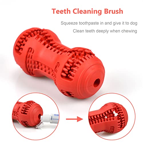 Ousiya Dog Chew Toys Aggressive Chewers - Puppy Teething Chew Toy Extra Durable Dog Toys For Small Medium Large Breeds Include Squeaky Balls Teeth Brush Rubber Chew Toys Interactive Play #TOP3