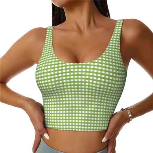 Xiso Ver TC-5 Green Gingham Sports Bras cover