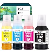 123CONSOMMABLES - 102 Pour EcoTank - Multipack Encre Compatible Avec EPSON 102 EcoTank ET-2700 ET-2750 ET-2751 ET-2756 ET-2850 ET-2851 ET-2856 ET-3700 ET-3750 ET-4750 ET-4850 ET-15000