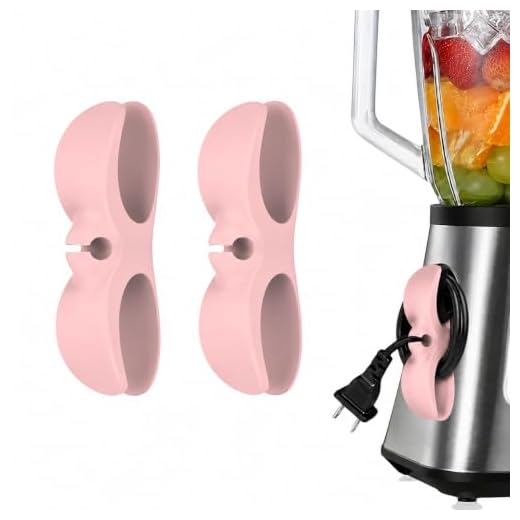 Adhesive Cord Organizer, Cable Holder Wrapper for Appliances (Pink/2pcs)