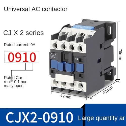 Contacteur CA CJX2-1210 36V triphasé pour commande électrique industrielle