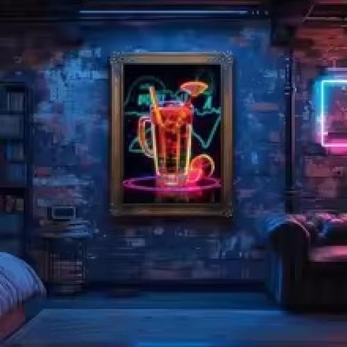 Peinture sur toile cocktail hawaïen haute définition pour décoration artistique