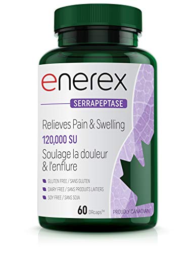 ENEREX - Serrapeptase 120,000 SU - Pain & Inflammation Enzyme ENEREX - Serrapeptase 120,000 SU - Pain & Inflammation Enzyme