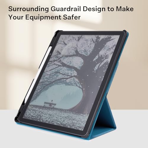 Image of CoBak Case for 11 inch Kindle Scribe 3rd Generation 2025, Kindle Scribe Colorsoft with Two Viewing Angles - All New PU Leather Cover with Auto Sleep Wake, Pen Holder. Royal Blue