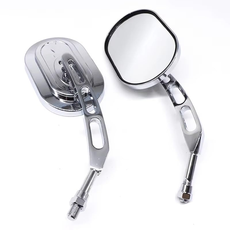 Espejo retrovisor cromado universal con visión antirreflejos 7