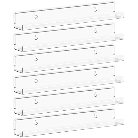 Lifewit Clear Floating Shelves for Vinyl Records Cover