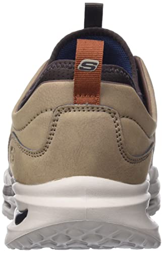 Skechers Skechers Men's 210480 Khk Sneaker, Khaki Knit Synthetic, 11