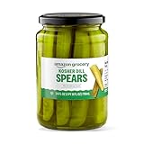 Amazon Fresh, Kosher Dill Pickle Spears, 24 Fl Oz