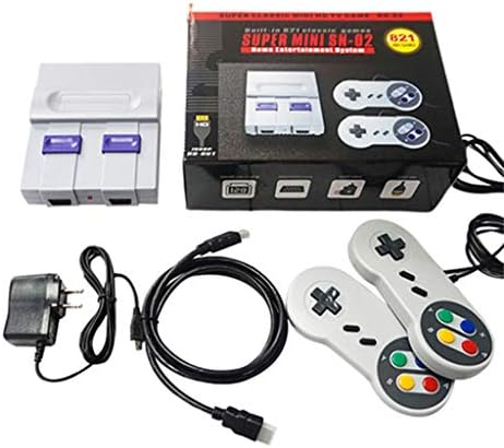 Super Mini NES Retro Classic Video Game Console TV Game Player Suitable HDMI HD TV Built-in 821 Games with Dual Gamepads