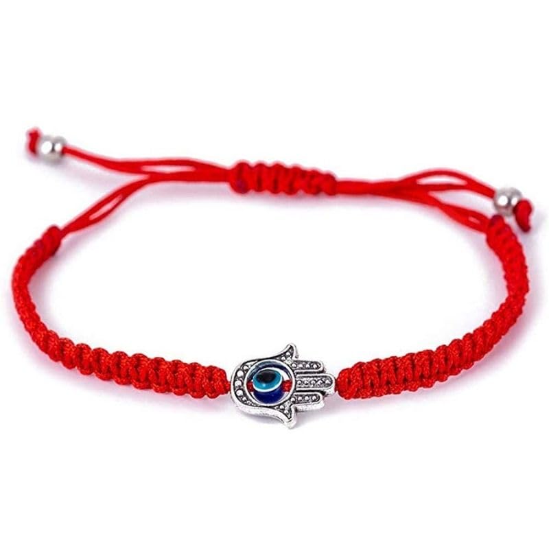 Buddha & Karma Red String Hamsa Hand Bracelet Offers Evil Eye Protection for Spiritual Balance - Wear Hand of Hamsa Bracelet to Attract Luck & Repel Negativity - Adjustable Bracelets for Daily Comfort