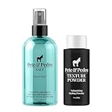 Pete & Pedro Natural Sea Salt Spray 8 oz. & Texture Powder 1 oz. Combo - Adds Instant Volume, Texture, & Thickness to Hair | Medium Hold, Matte Finish, Restyle at Will & Enhances Curls & Waves