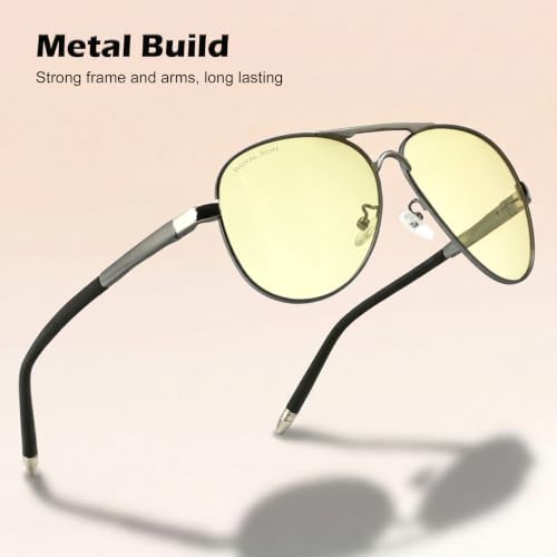 Image of ROYAL SON Men Aviator Polarization Sunglasses