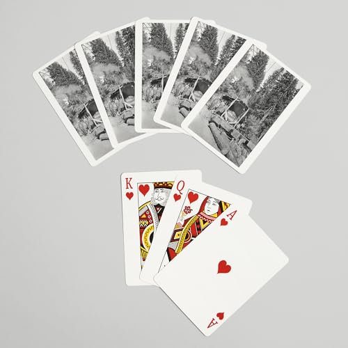Baraja de Poker Vista de Leñadores y Troncos Cortados miniatura 7