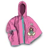 Questo impermeabile è realizzato al 100% in PVC di un delicato colore rosa, che aggiunge un tocco di femminilità e dolcezza al guardaroba delle bambine. I bordini a contrasto di colore celeste aggiungono un tocco giocoso e creano un accattivante equilibrio cromatico.