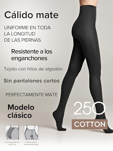 Pantys de mujer con algodón uniformemente cálido suave 3