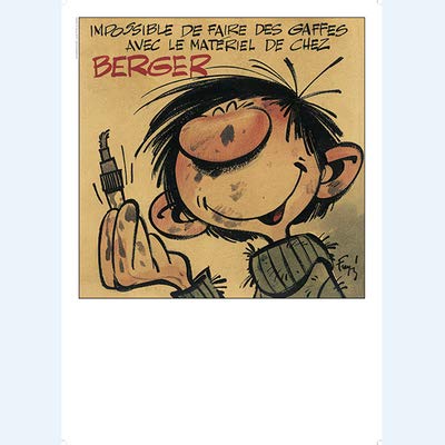Poster FRANQUIN Gaston 50x70cm cadeau idéal pour passionné de bande dessinée rétro
