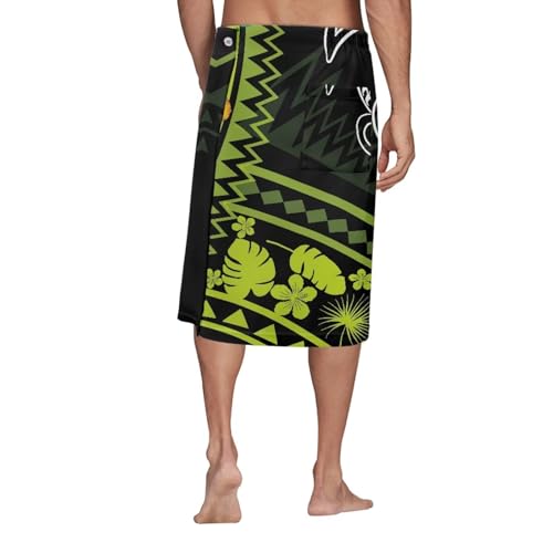 Lava Lava Men Polynesian Bathing Suit Wrap Skirt Cover Up Hawaiian Skirt for Men Casual Beachwear2