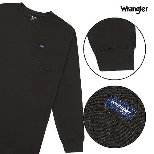 Wrangler Big and Tall Heavyweight Long Sleeve Pocket T-Shirt for Men2