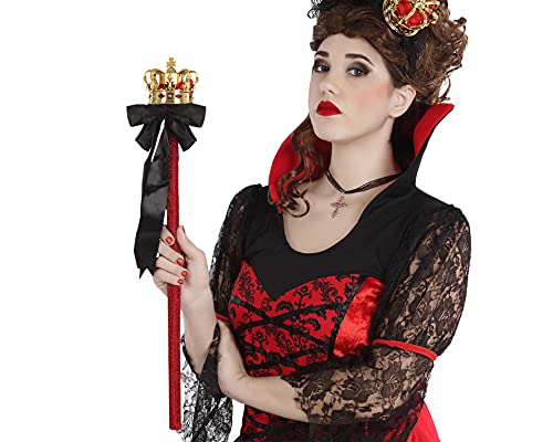 ATOSA cetro decorativo rojo 53cm con lazo negro