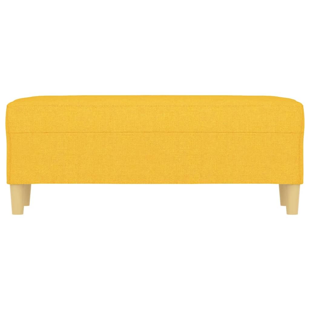 vidaXL Panca Giallo Chiaro 100x35x41 cm in Tessuto