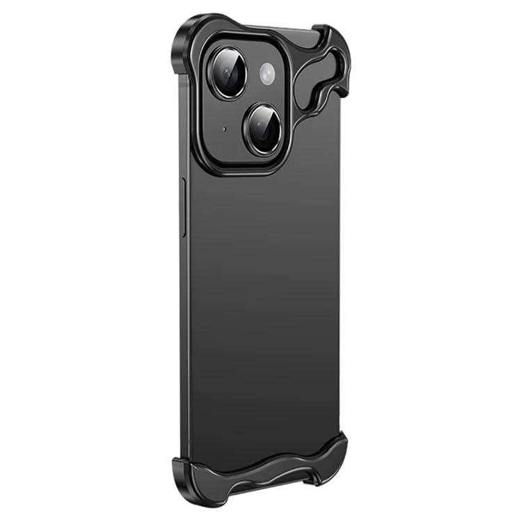 MILLION CASES® Back Cover Case for iPhone 14 Pro Soft Flexible Shockproof Protective Titanium Frame Luxury Bumper Case(Black) (B0CVDTK3SP) Amazon Price History, Amazon Price Tracker