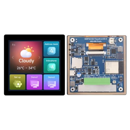 Carte de développement CAN RS485 avec écran tactile LCD 4 pouces 480x480 et interface LVGL TVBOX