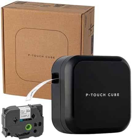 （10:00時点） ブラザー ラベルライター ピータッチキューブ ブラック PT-P710BTBK (スマホPC対応/3.5mm~24mm幅/TZeテープ/サンプルテープ1本付き) 【日本子育て支援大賞2025】