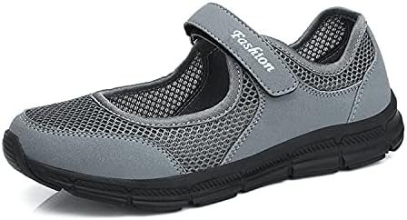Bild von Damen Outdoor Fitnessschuhe Atmungsaktive Mesh Schuhe Sport Slipper mit Klettverschlu 41 EU