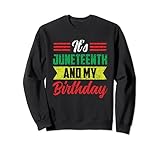 È juneteenth e il mio compleanno africa american black 1865 felpa