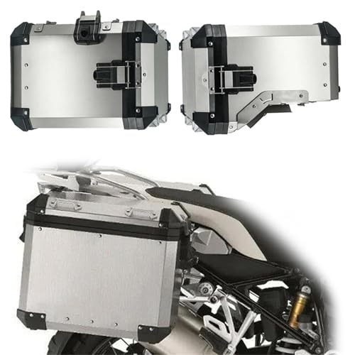 oCNp[{bNX R1200GS ADV LC 2013-2023 I[goCANZT[ A~gbvP[X{bNX ThobO ו[ gN c[{bNX(Panniers Silver)