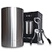 OptiLUC Weinkühler aus Edelstahl, Flaschenkühler Doppelwandig für Wein, Sekt, Champagner, Bier, Glas Flaschen, Eiswürfel, Sektkühler mit Set Korkenzieher in Elegante-Geburtstag-Box für Geschenk