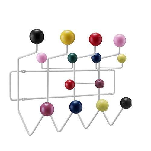 Farbenfrohe Wandgarderobe |Garderobe Mit 14 Haken |Hakenleiste Mit Bunten...