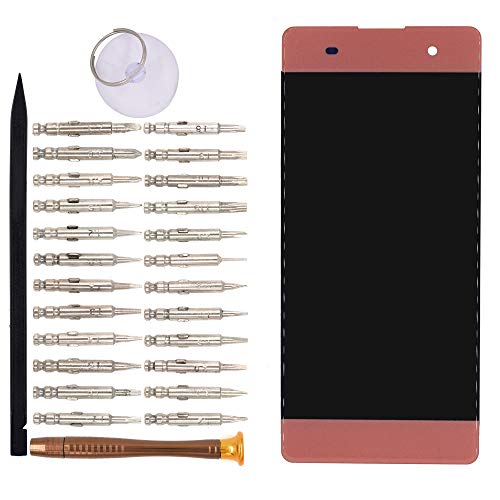 Image of LCD Screen Display with Digitizer Touch Panel Without Bezel Frame Compatible with Sony Xperia XA F3111 F3113 F3115(Rose Golden)