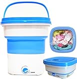 Portable Washing Machine Mini Washer Lightweight Collapsible Bucket - Perfect for Camping, Travelling, Apartment
