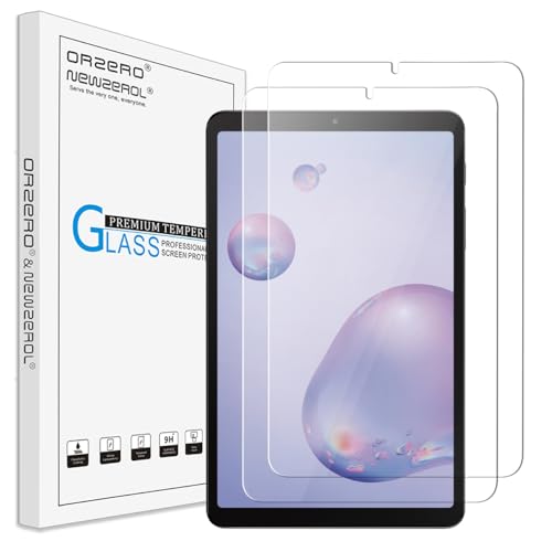Orzero (2 Pack) Tempered Glass Screen Protector Compatible for Samsung Galaxy Tab A 8.4 (2020) SM-T307, 9 Hardness HD Anti-Scratch Full-Coverage Bubble Free