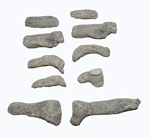 10 PIECE HD DRIFTWOOD GAS FIRE REPLACEMENT CERAMIC FIBRE DRIFTWOOD LOG SET FOR GAS COALS COAL FIRE NEW HD SUITABLE FOR LIVING FLAME GAS FIRES ELECTRIC AND BIO ETHANOL FIRES