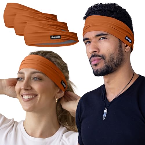 Image of Sweatband for Men and Women - Unisex Non Slip Headband that Wicks Moisture and Eliminates Excess Sweat - Durable & Long-Lasting - Running, Sports, Gym