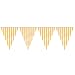 12ft Yellow Striped Pennant Banner