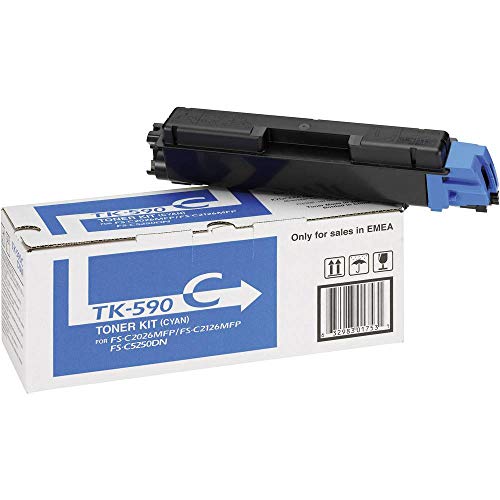 Kyocera - KYTK590C - Cartouche de toner - Cyan