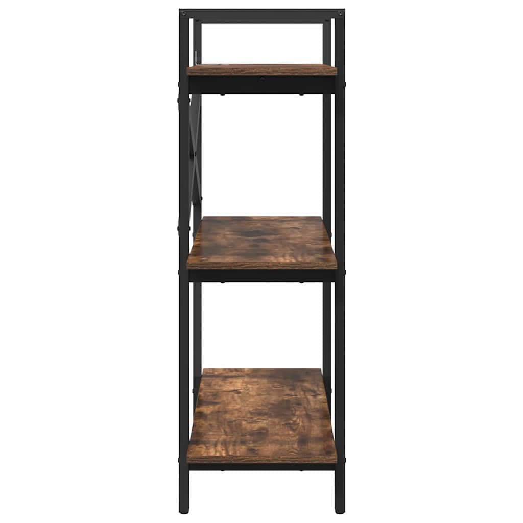 Generisch Bücherregal Geräucherte Eiche 100 x 33,5 x 102 cm Holzwerkstoff,Möbel,Regalsysteme,Bücherregale Bücherschränke-883948